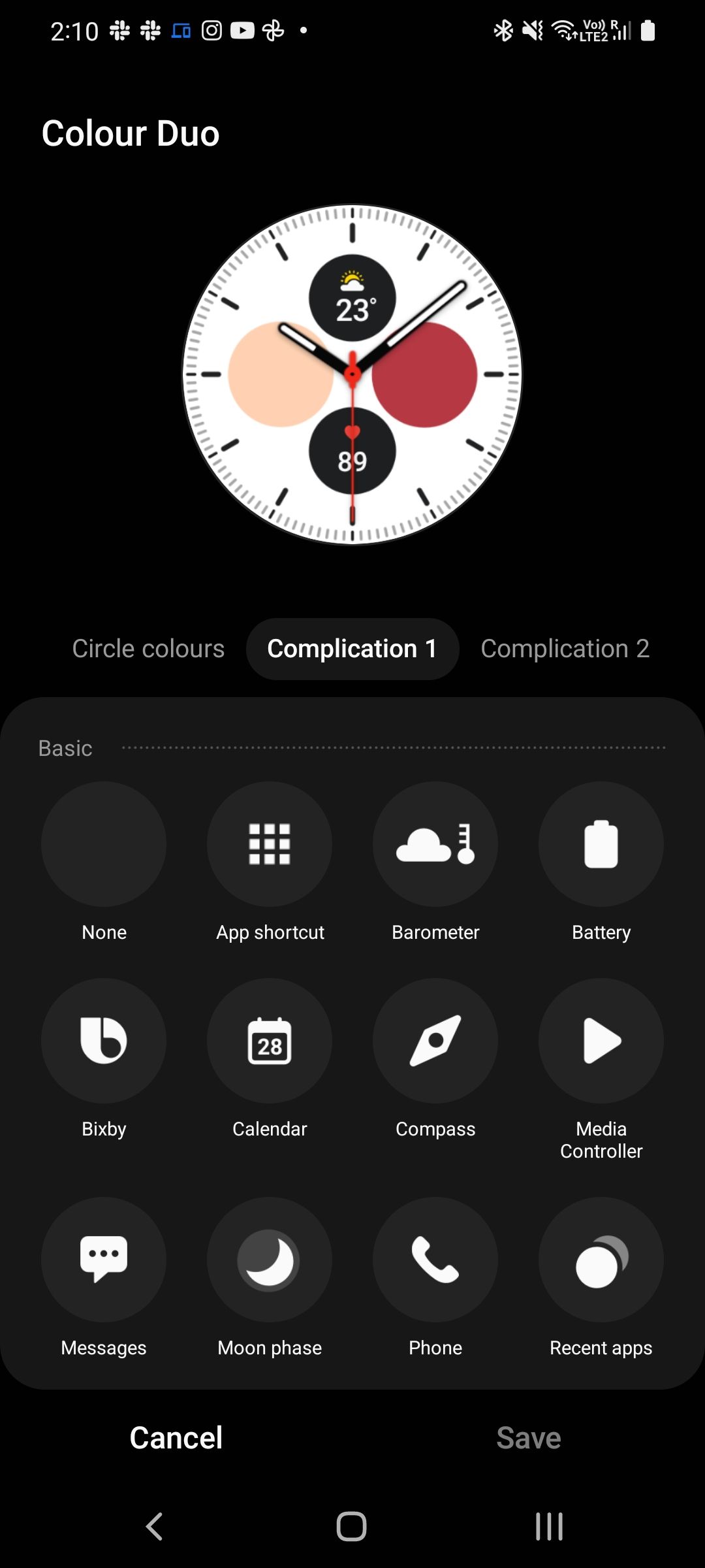 Setup Galaxy Watch 4 watch face complication