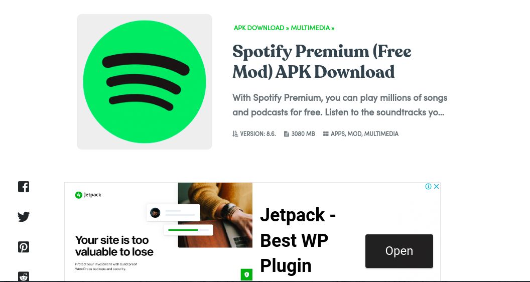 Spotify Premium - Free Premium App Scam
