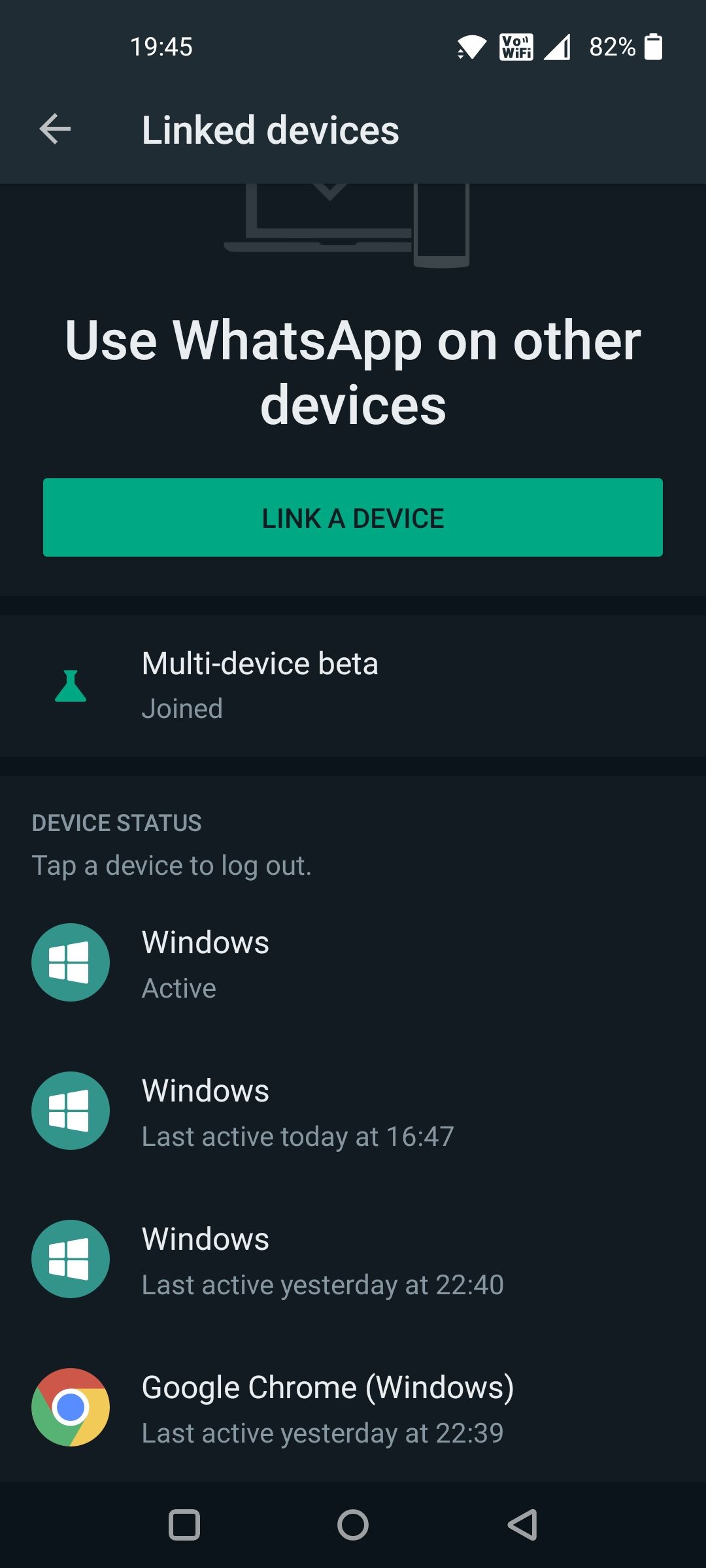 WhatsApp Multi-Device Beta Link up to 4 Devices