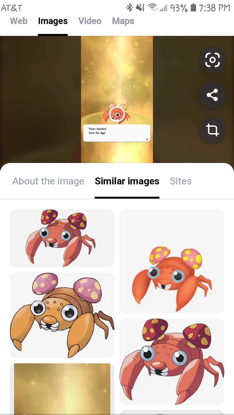 Yandex example similar image search results