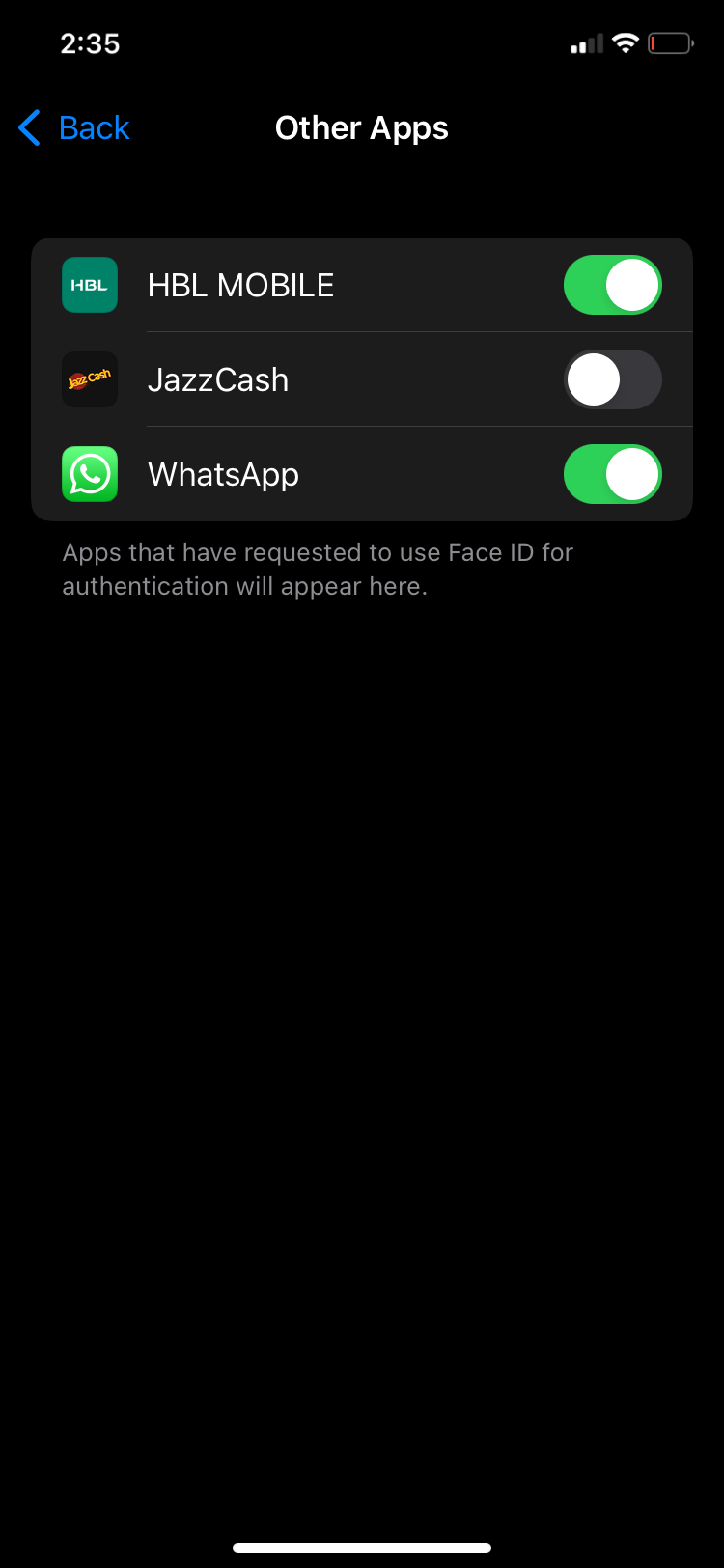 apps with Face ID