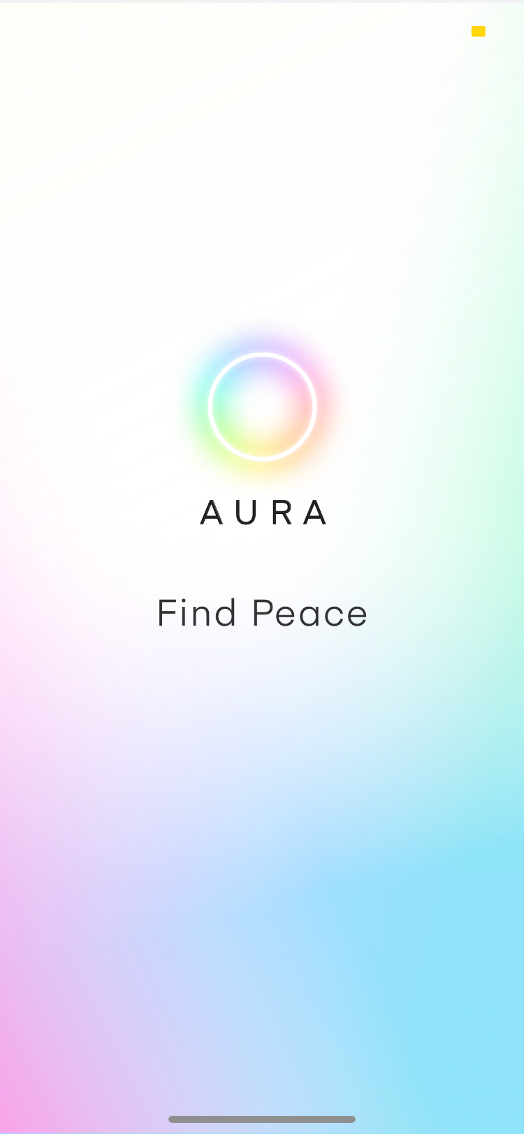 aura startup page