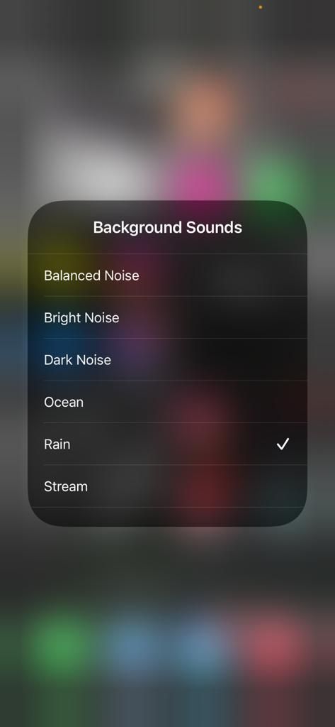 different background sounds options