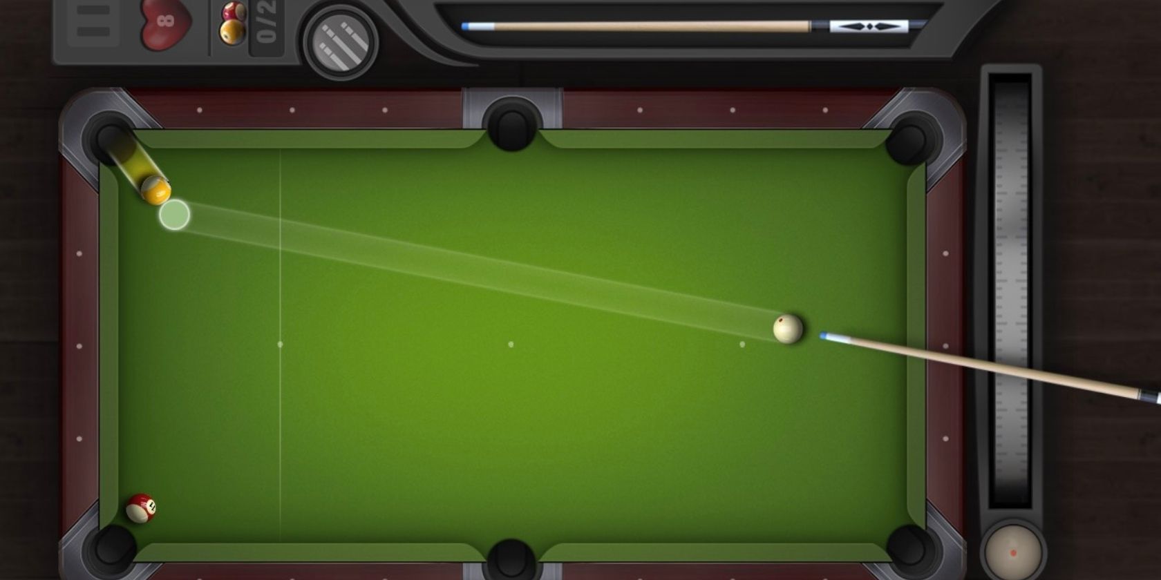 Image of a Level on Billipool - Ball Shooting's iOS app.