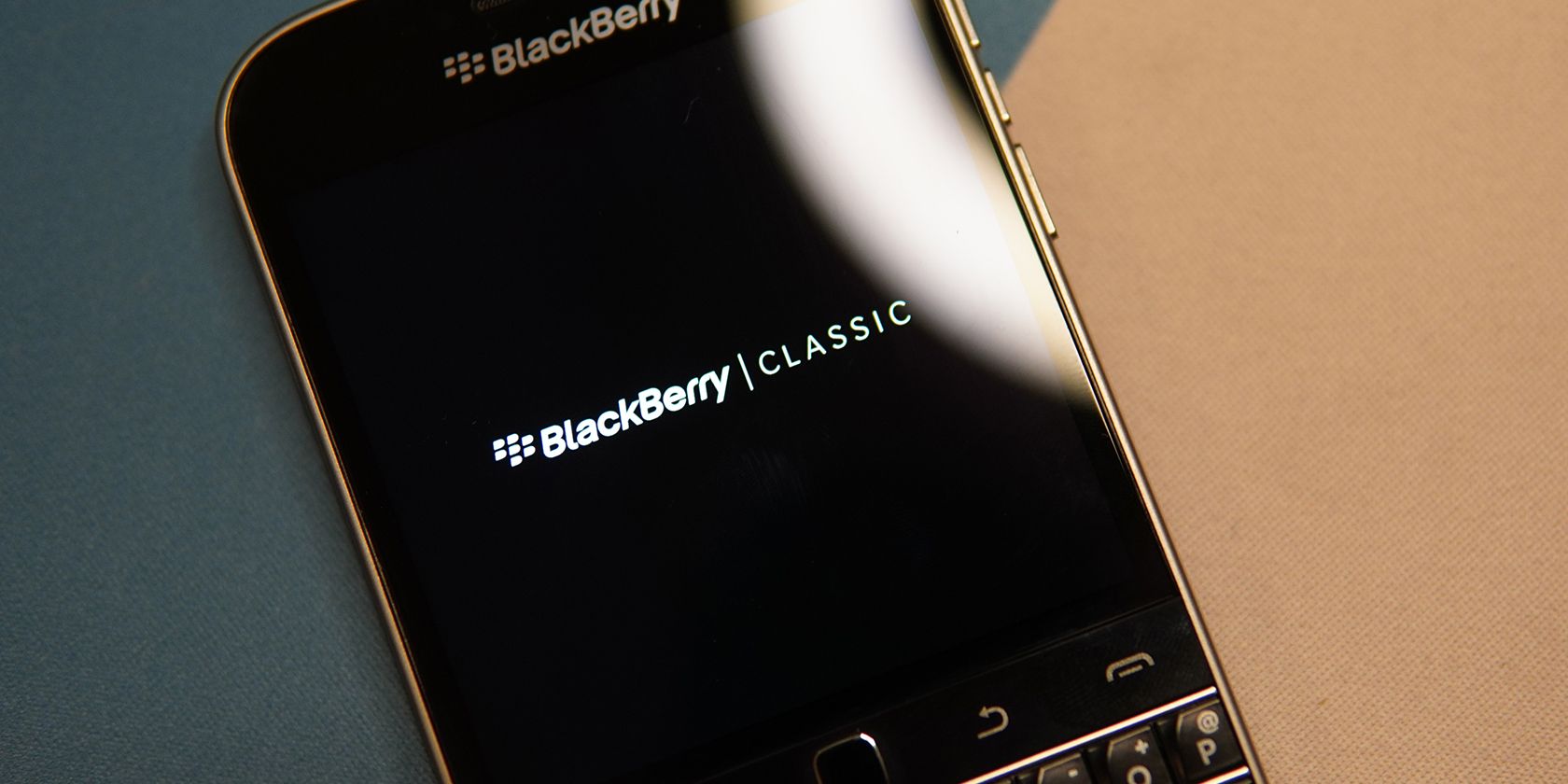 A BlackBerry Classic phone.