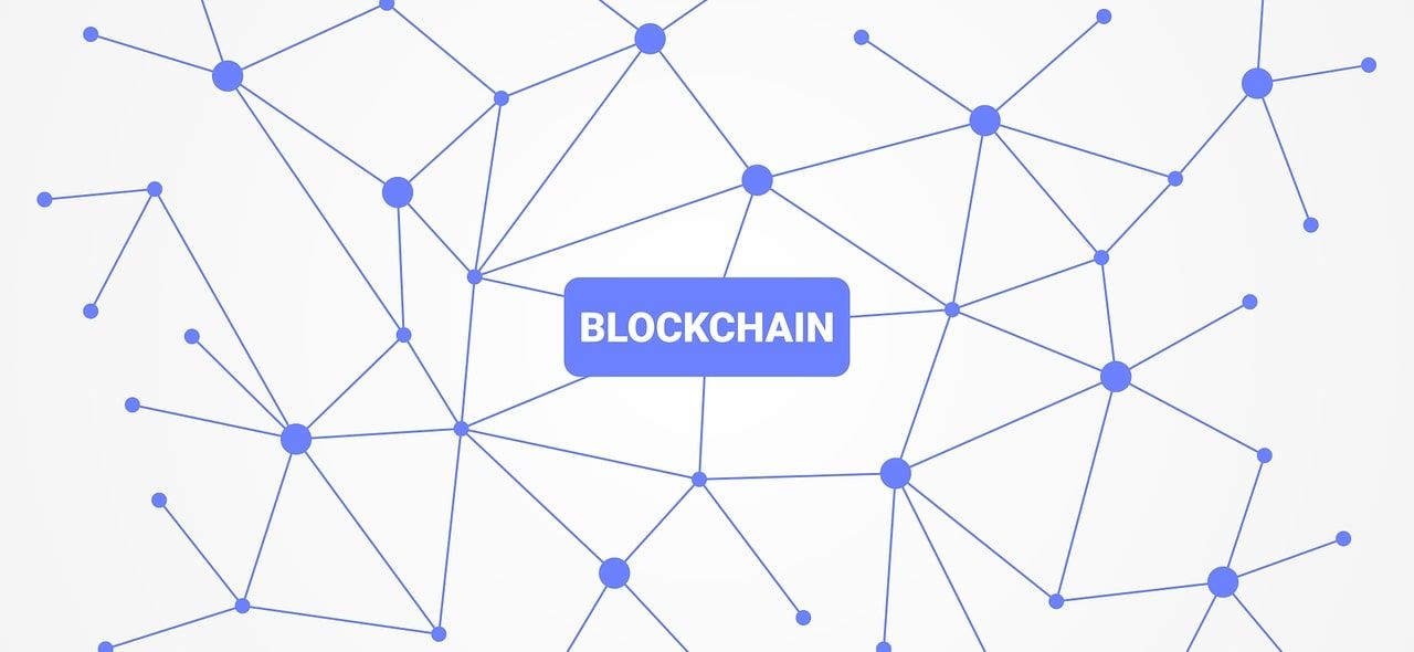 blockchain network graphic