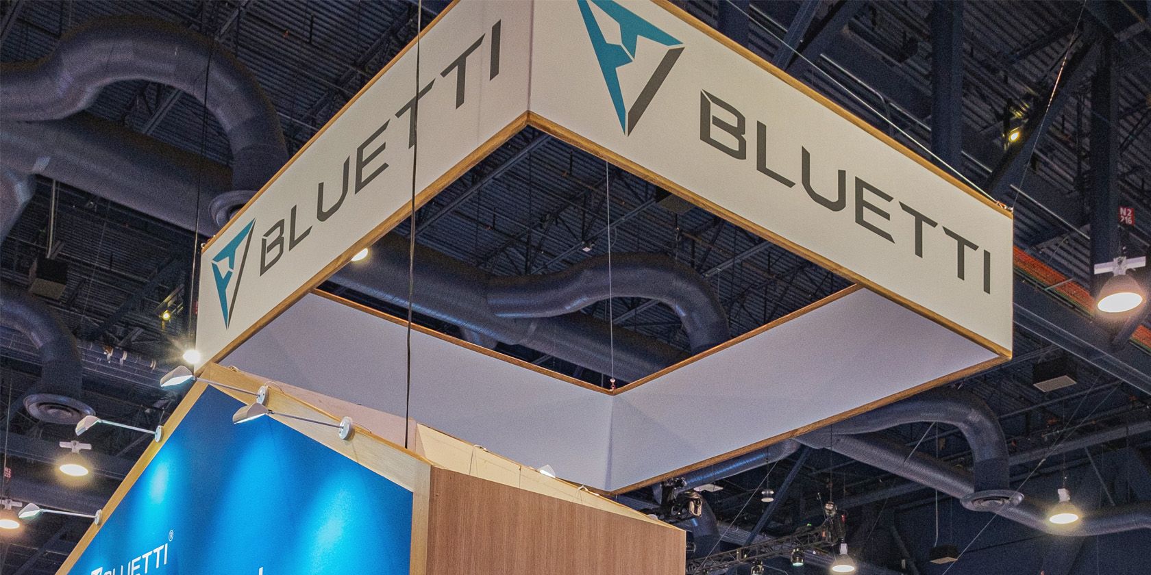 The Bluetti booth at CES 2022.