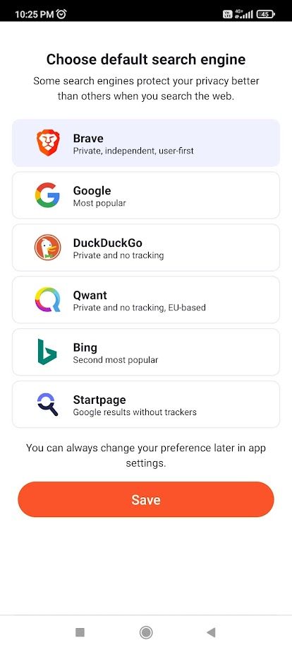 brave vs duckduckgo android