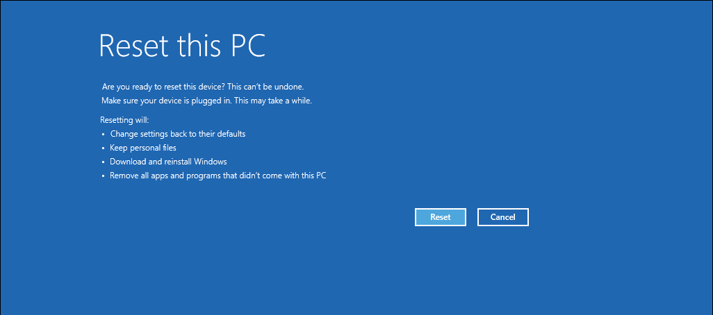 confirm Windows 11 pc reset 1