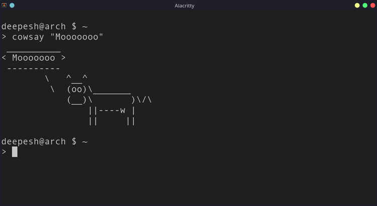 cowsay
