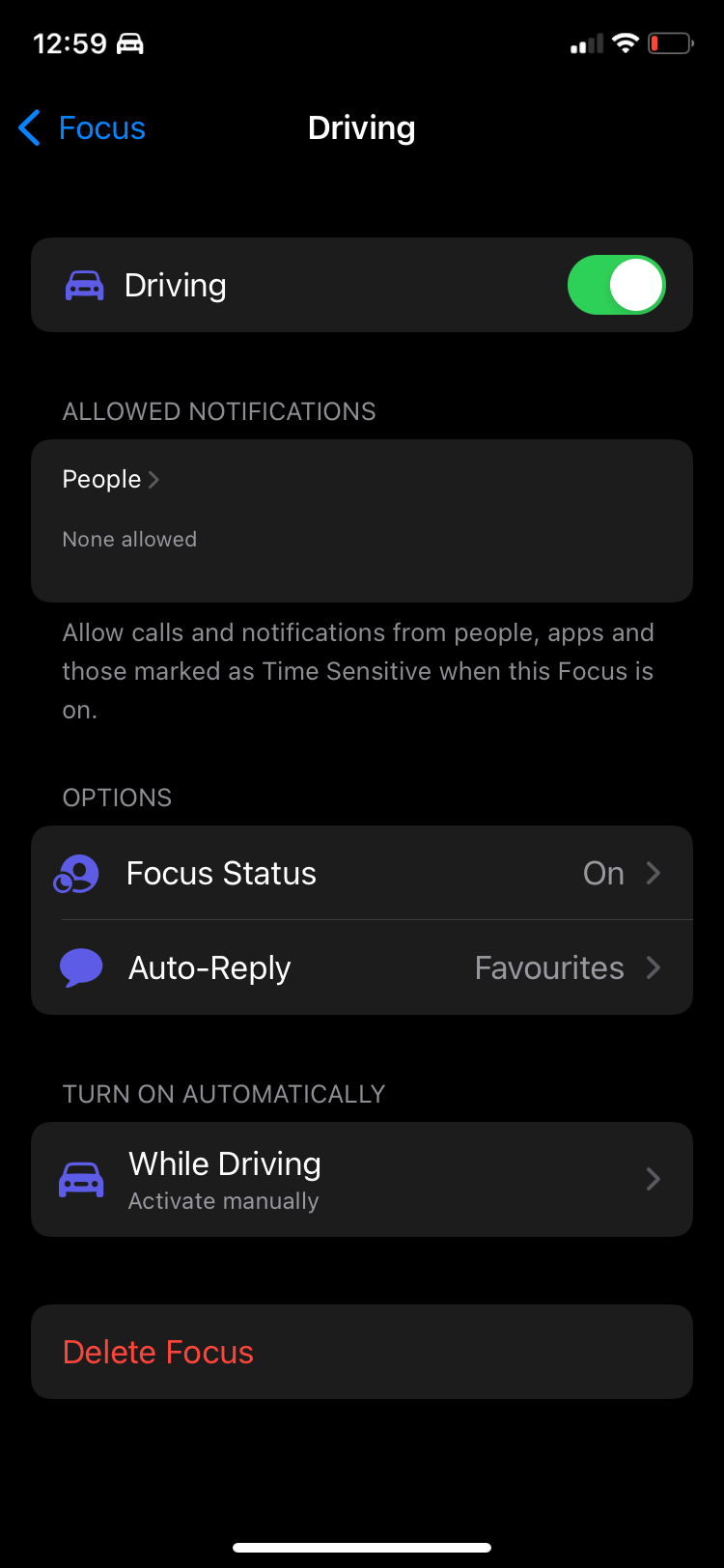 How to Use iOS’s Focus Mode to Automatically Reply to Texts While Driving