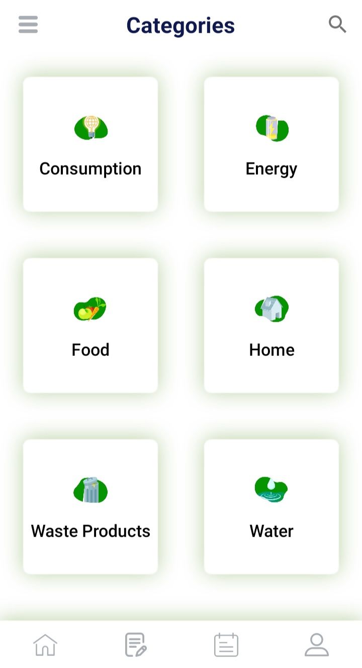eco life hacks categories screenshot