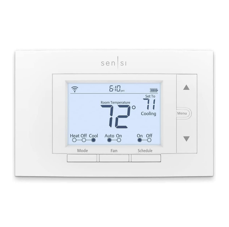 emerson sensi cheap smart thermostat without c wire