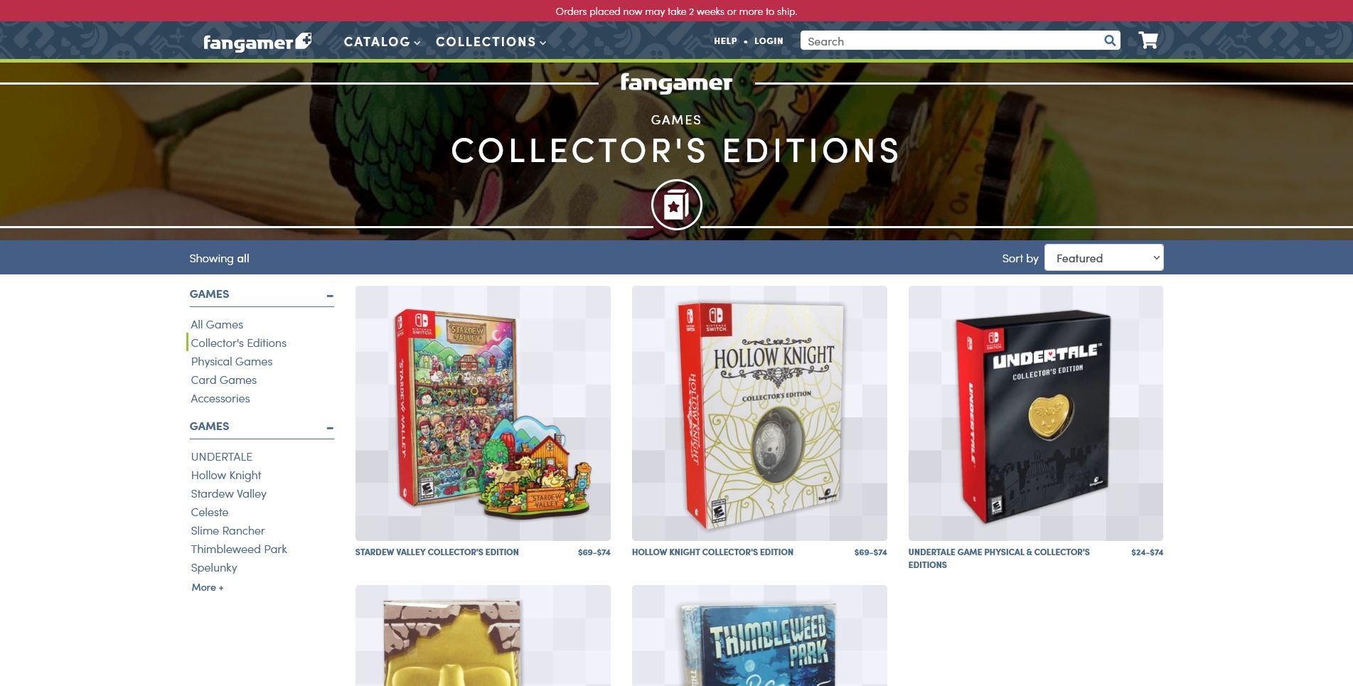 fangamer collector's editions