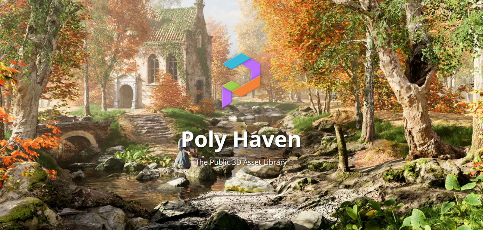 صفحه اصلی Poly Haven.