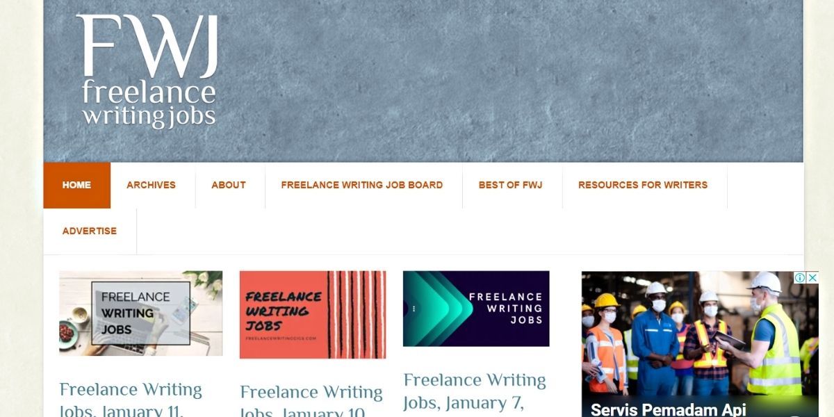 freelance writing gigs webpage