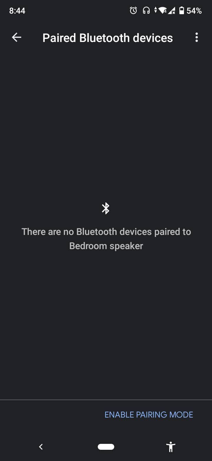 enable pairing mode on google home app