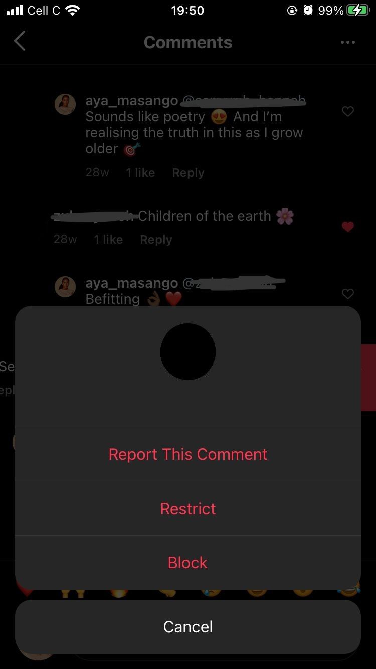 instagram restrict options comments