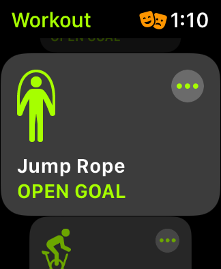 The Jump Rope workout on the Apple Watch Workouts app