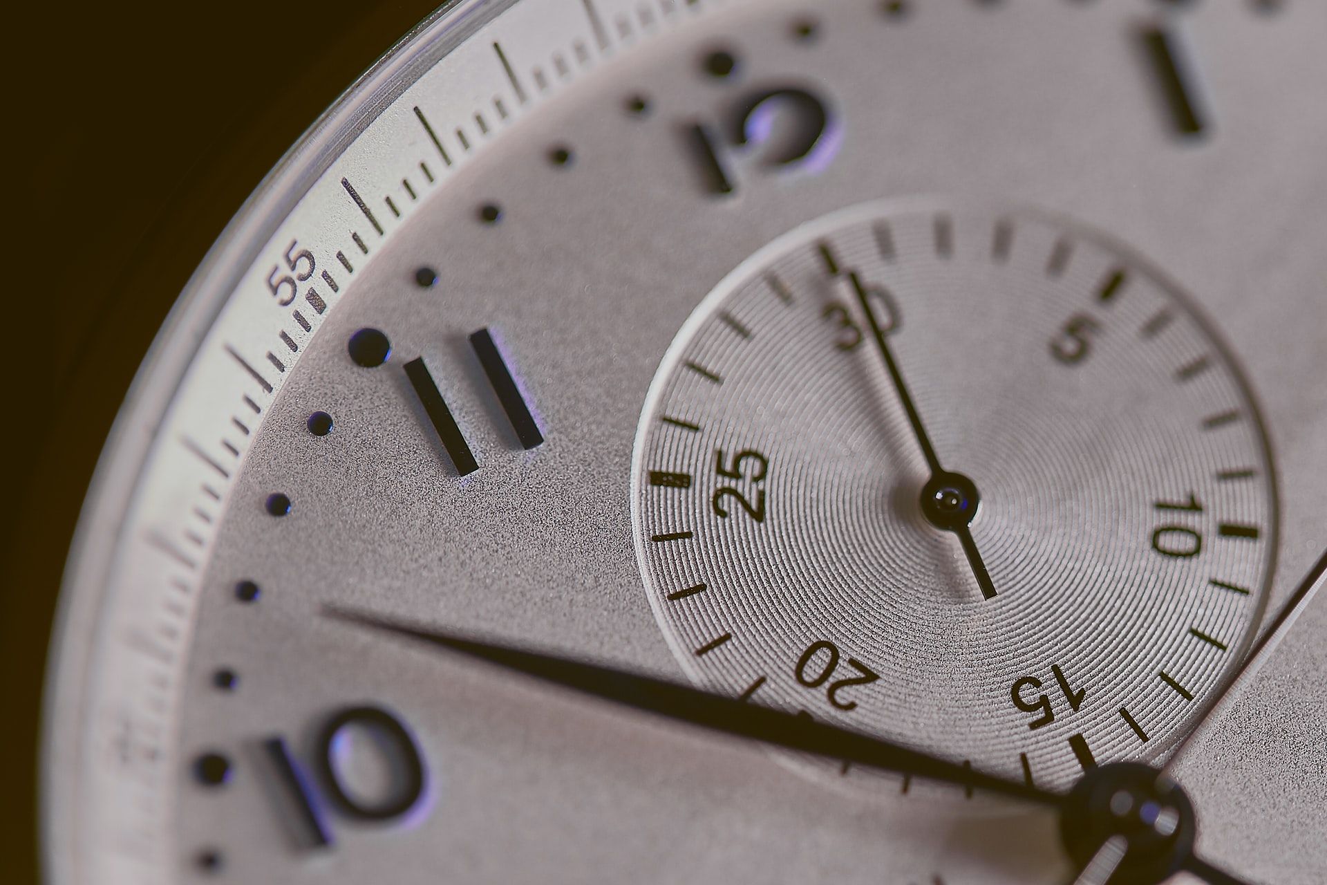 Closeup of a mechanical clock