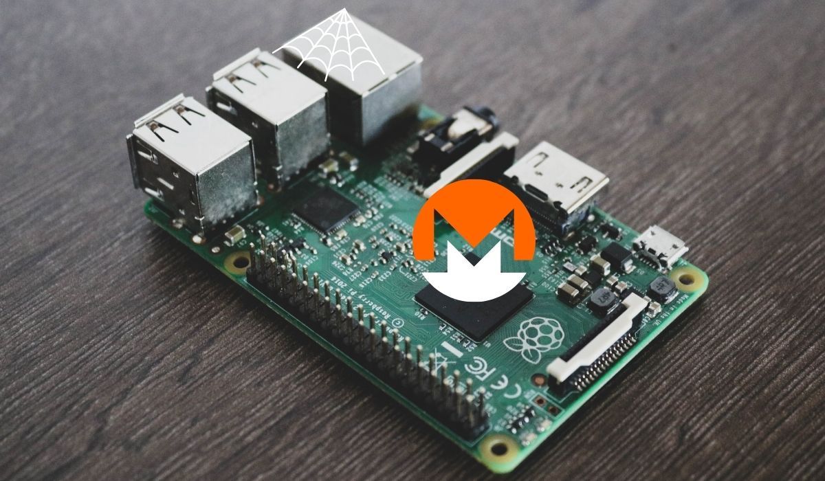 A Monero cryptocurrency icon is seen on hardware