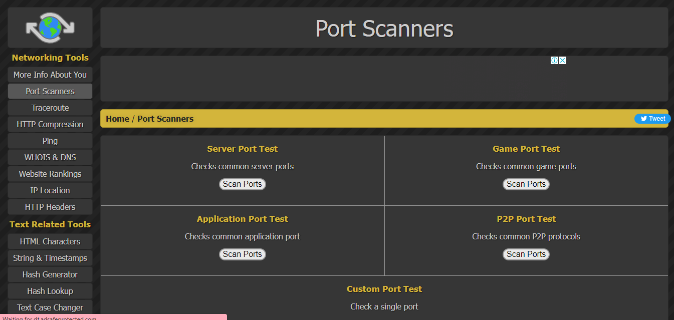 Port Scanner Test Preview