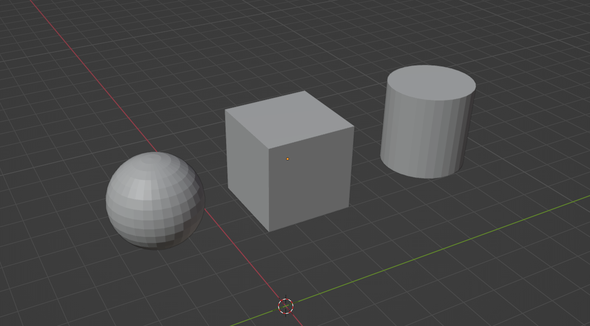 Some primitive shapes in 3D modeling.