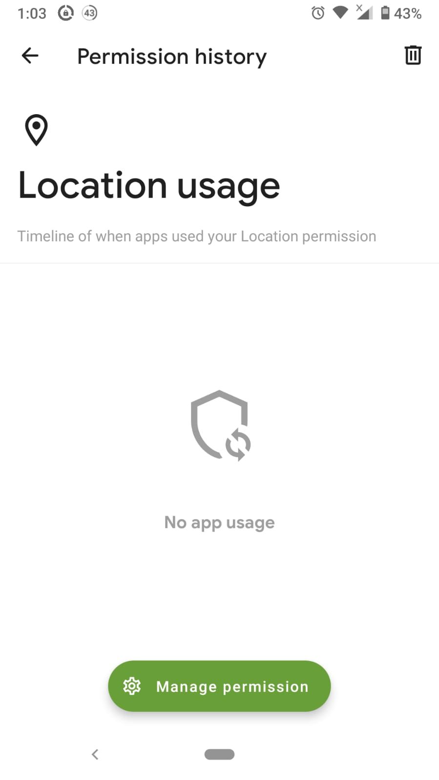 privacy dashboard app location history screenshot