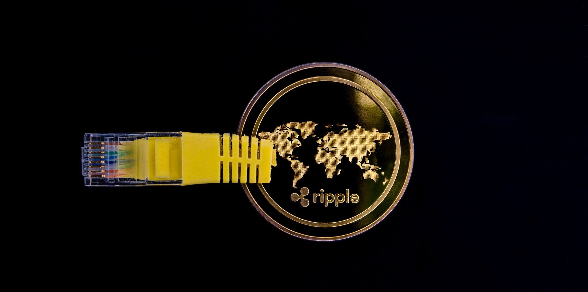 ripple coin connected to ethernet cable