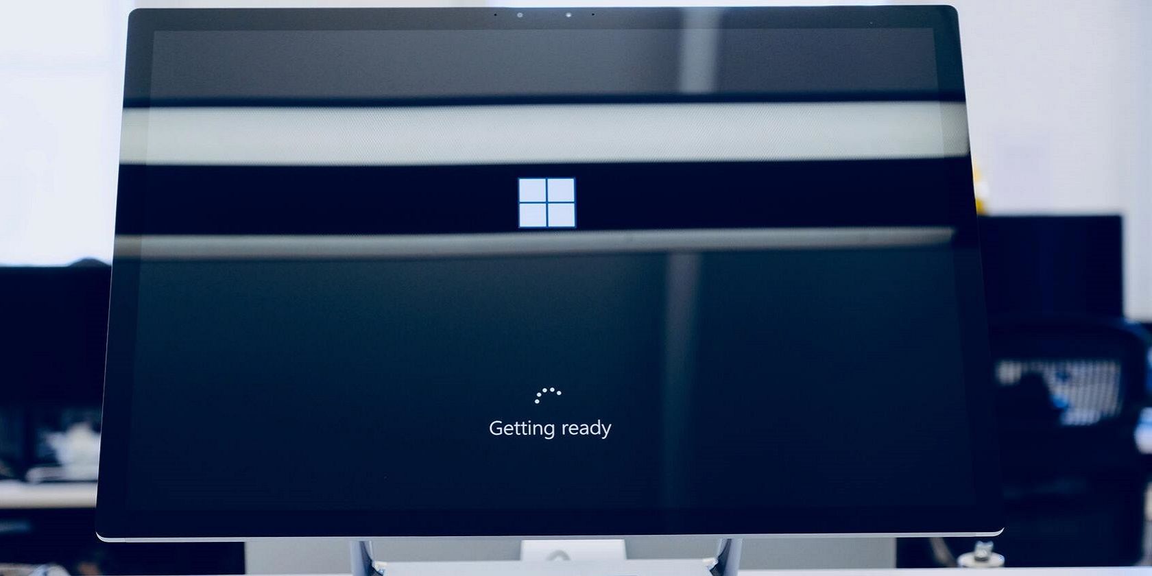 A Windows PC booting
