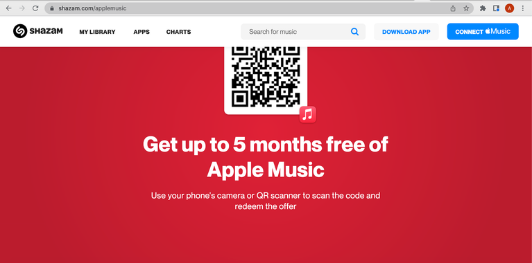 Apple Music Gratis di shazam