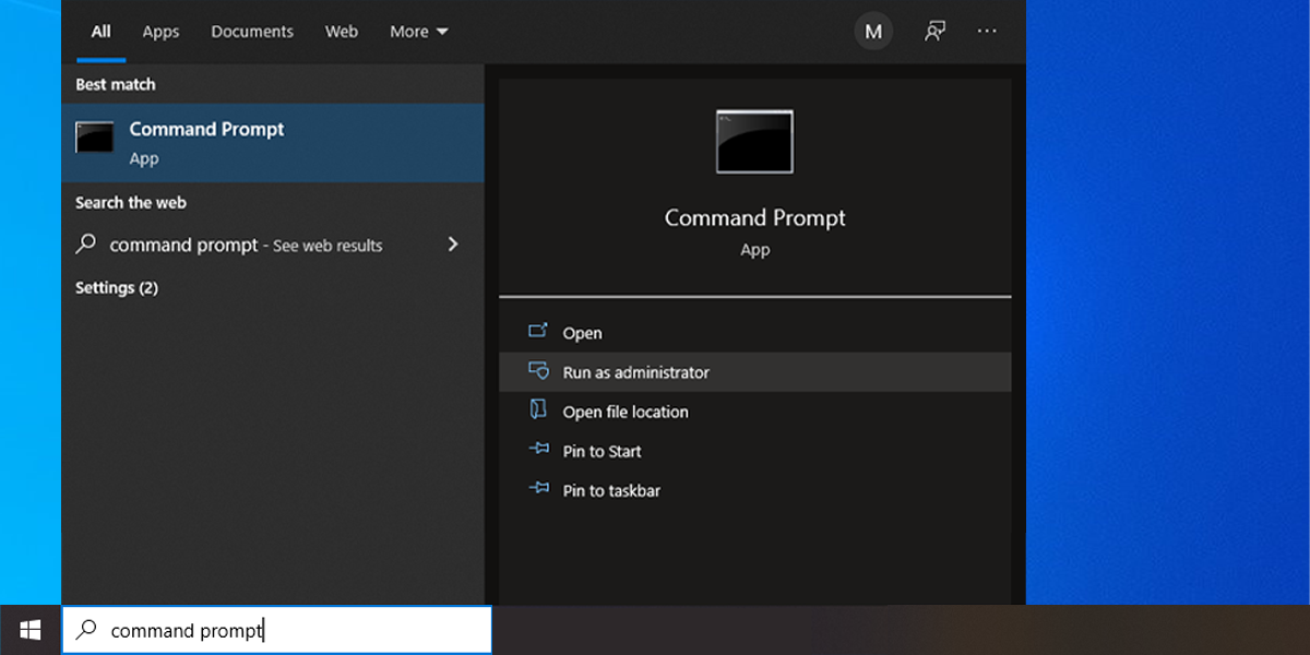 Search Command Prompt