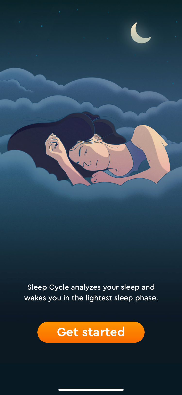 sleep cycle intro page