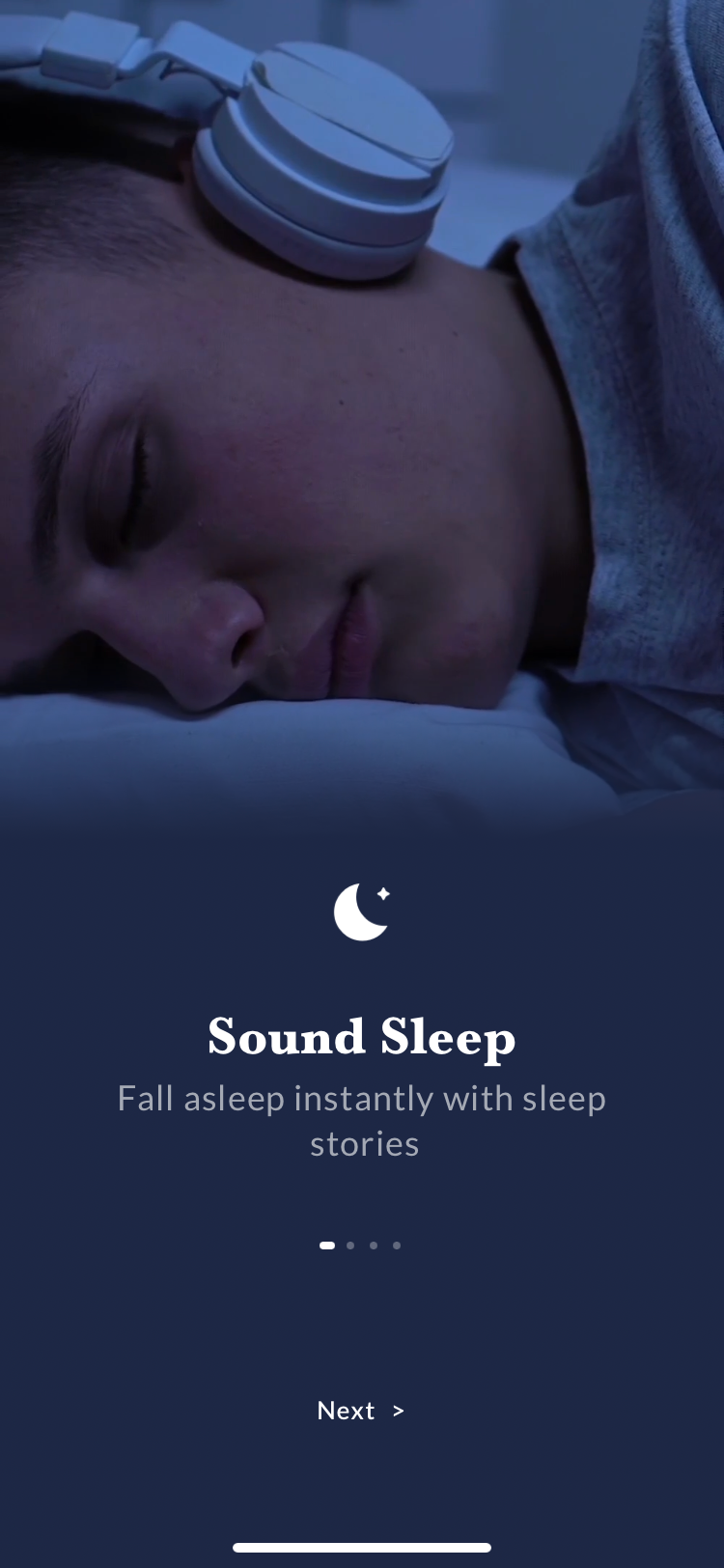 sleep sounds intro page