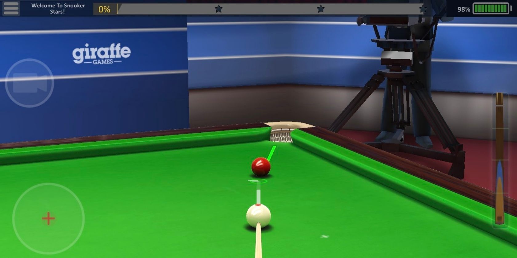 An image of a Level on Snooker Stars' iOS app.