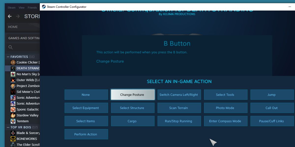 steam controller configurator changing actions
