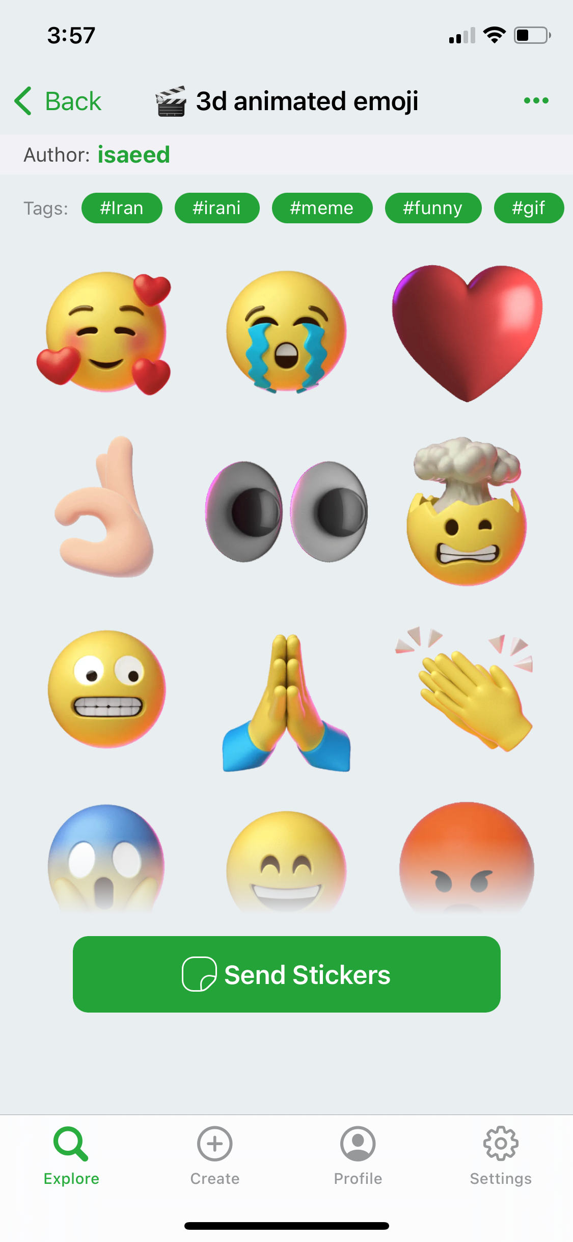 top stickers emojis