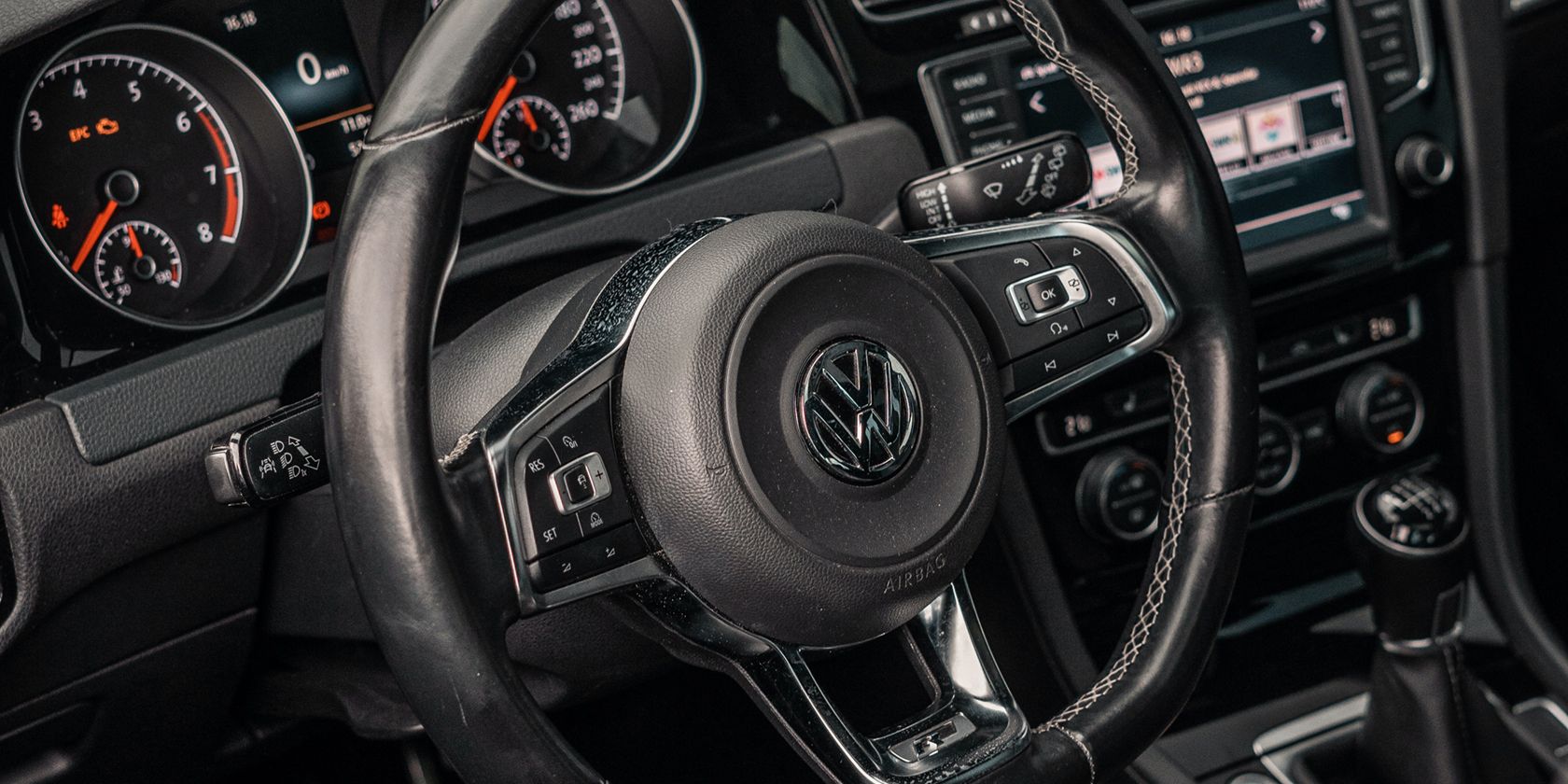 Volkswagen car with cruise control.