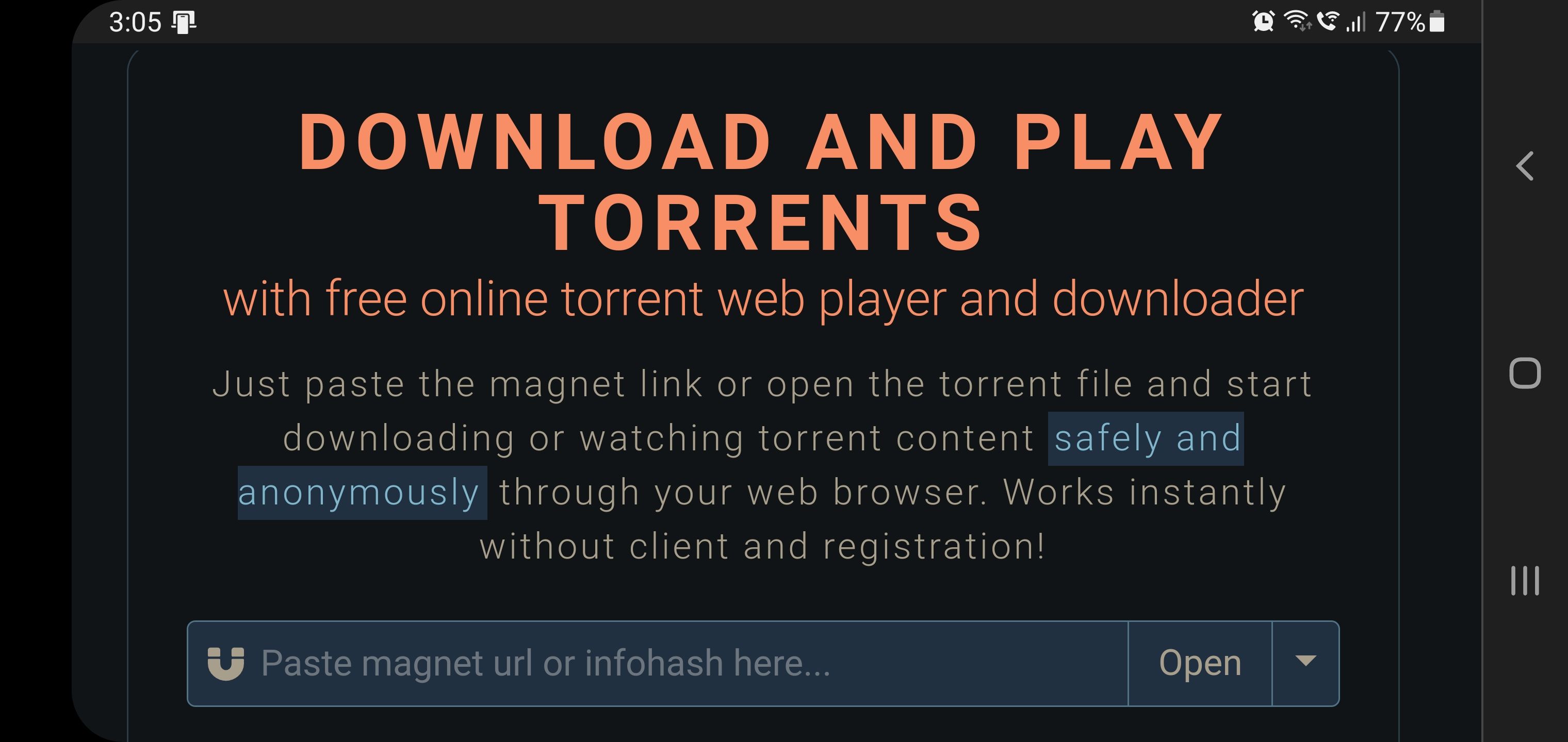 magnet link to torrent link
