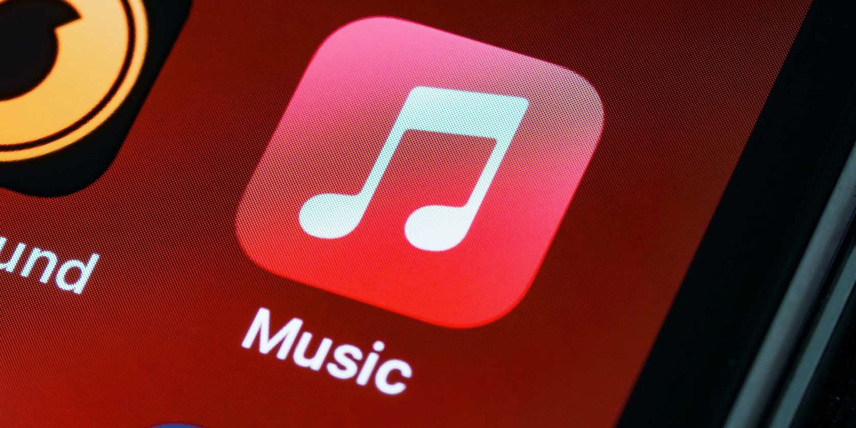 A close up of Apple Music app icon