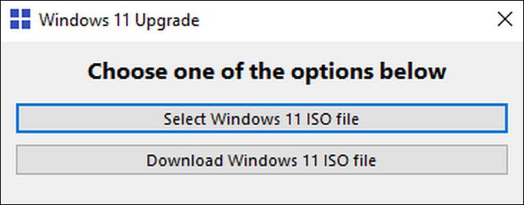 Windows 11 Upgrade prompt