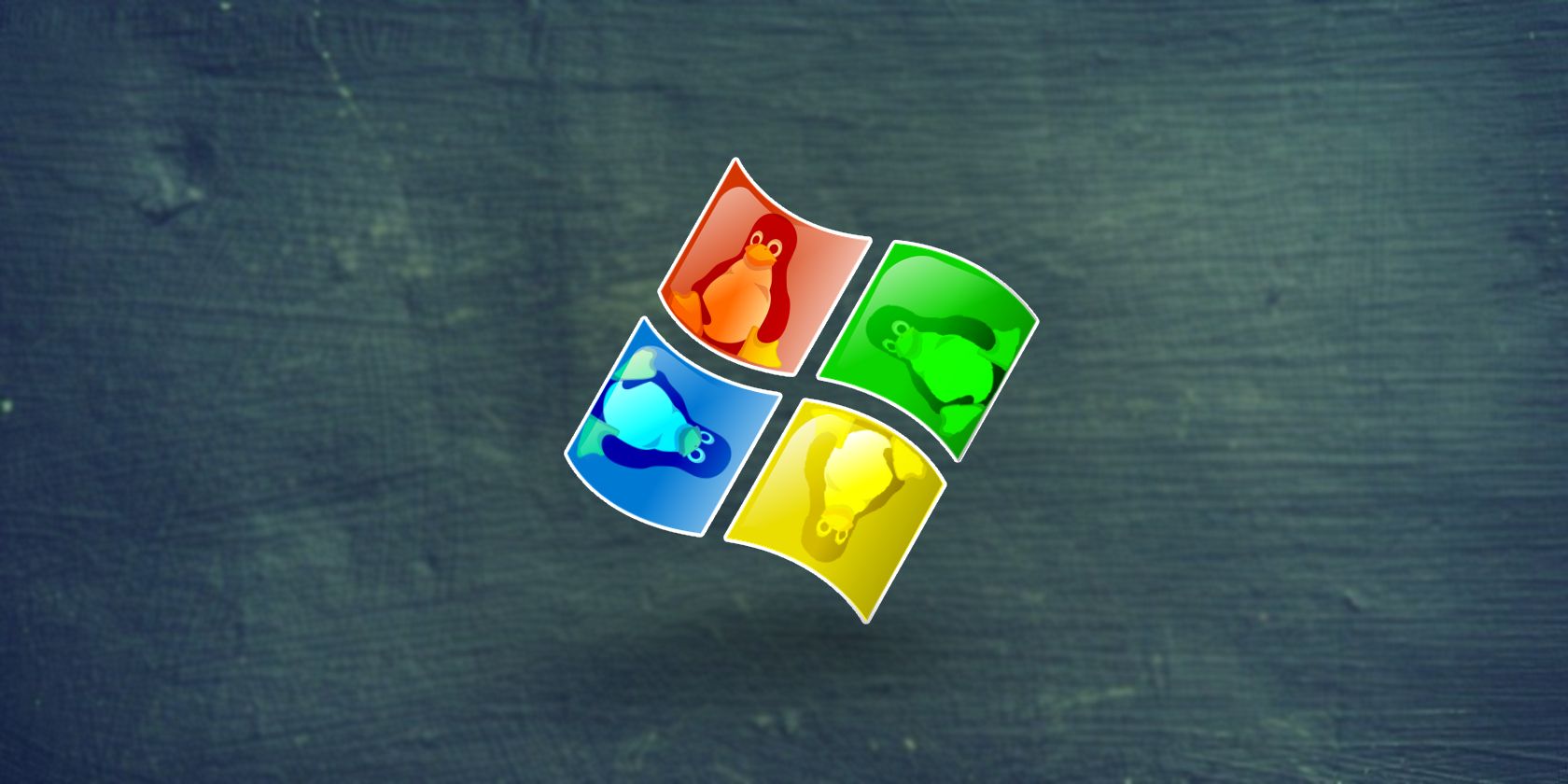 logo windows dan linux tux