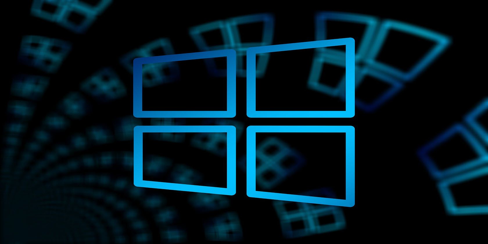 Windows logo in blue