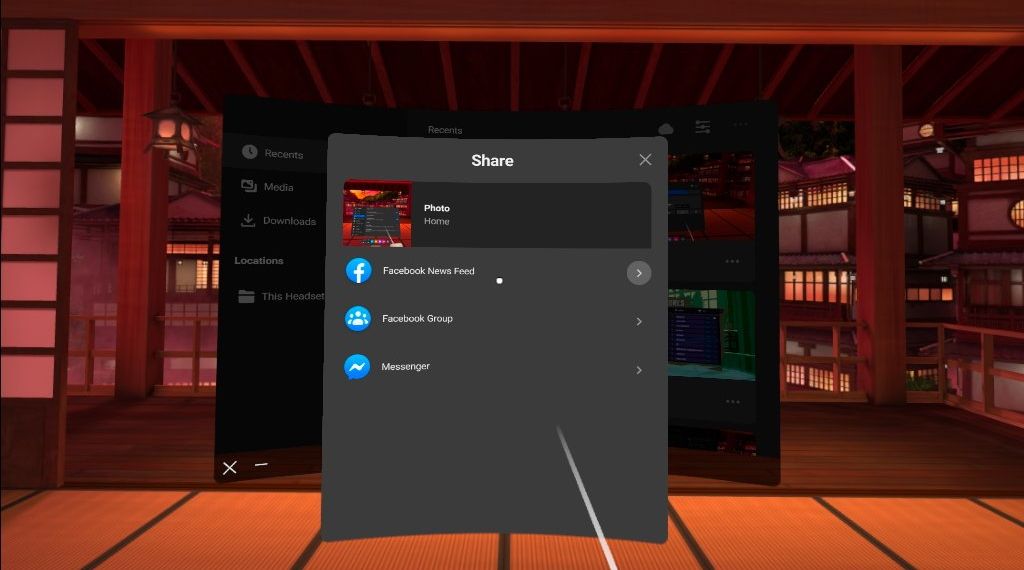Oculus Quest Share to Facebook