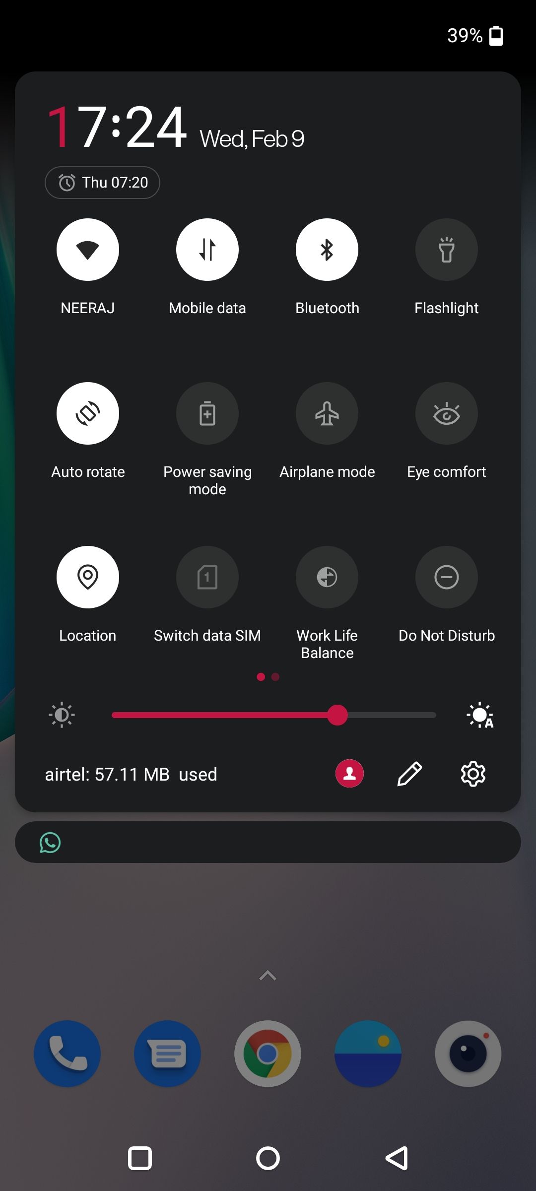 Turn on Bluetooth in Quick Settings