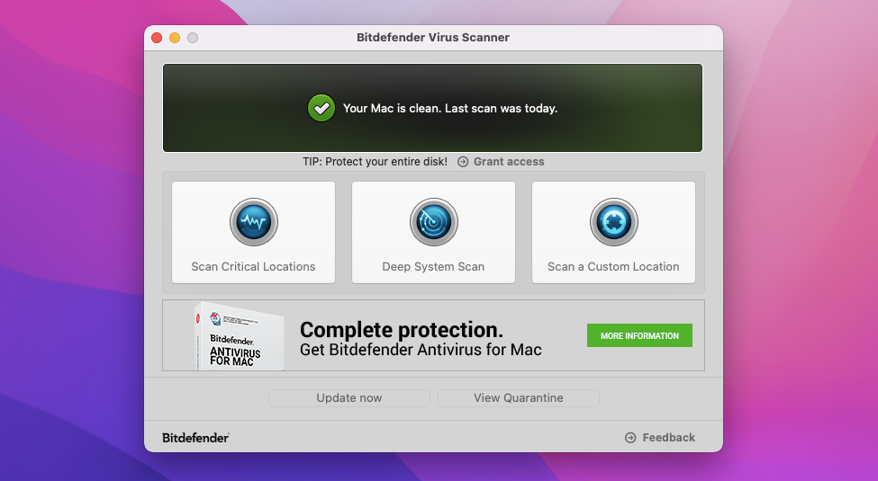 free mac virus protection software