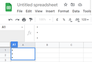 How To Add Bullet Points In Google Sheets