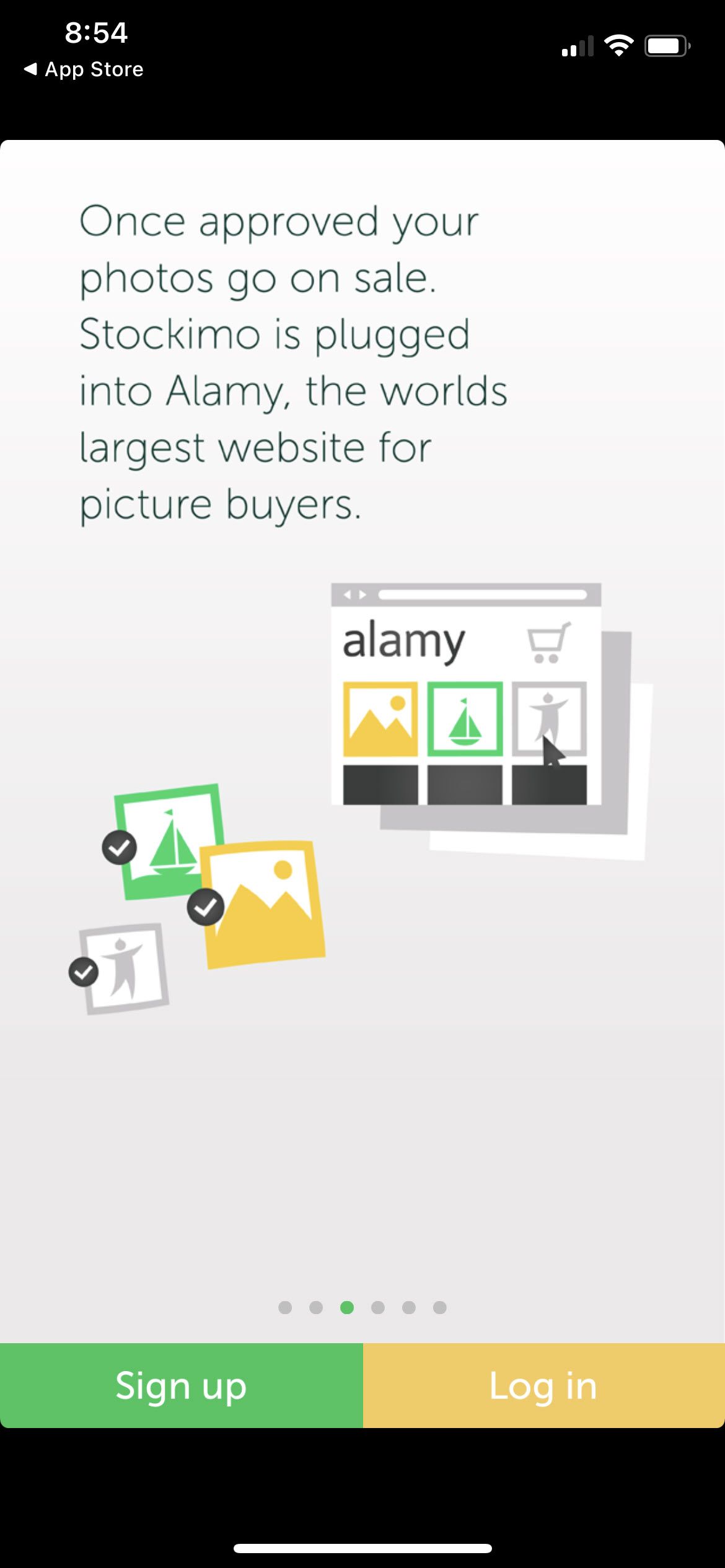 Alamy's Stockimo app