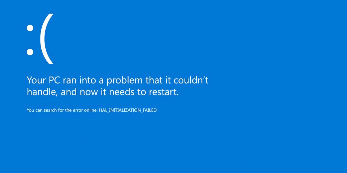 Blue Screen Of Death Error