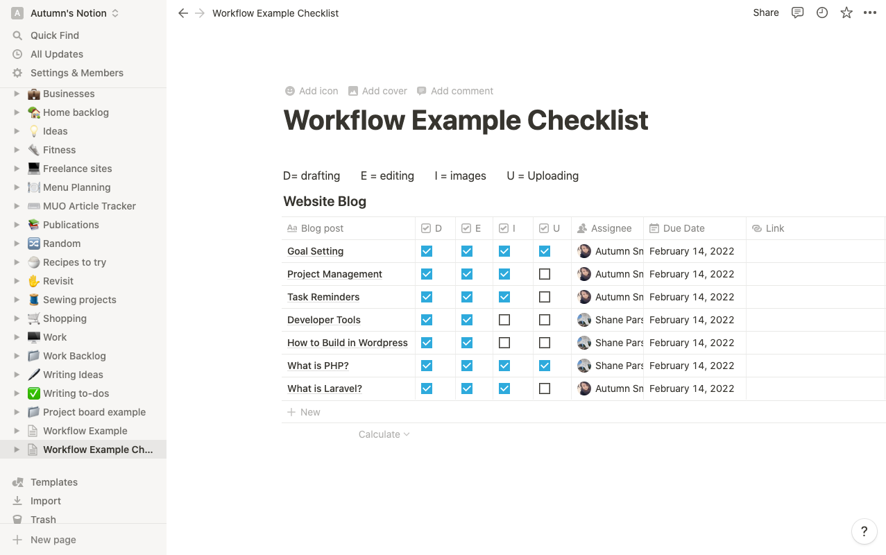 How to Outline a Workflow in Notion